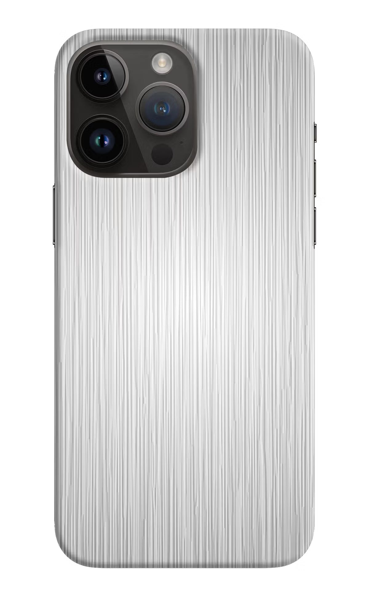 Wooden Grey Texture iPhone 14 Pro Max Hard Case Back Cover by Casekaro