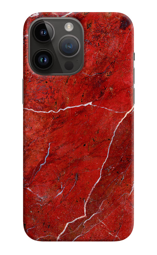 Red Marble Design iPhone 14 Pro Max Hard Case Back Cover by Casekaro