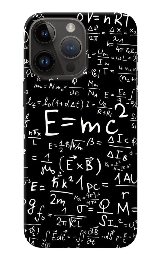 Physics Albert Einstein Formula iPhone 14 Pro Max Back Cover