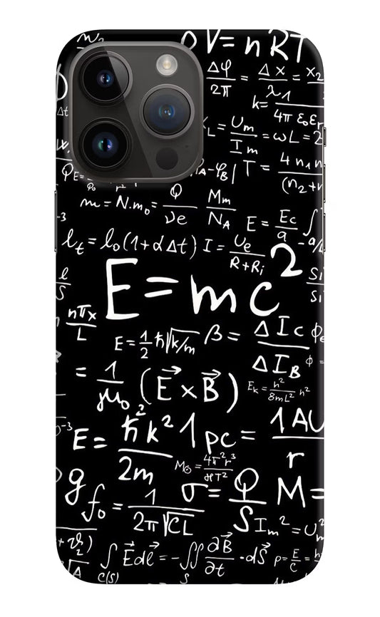 Physics Formula iPhone 14 Pro Max Hard Case Back Cover by Casekaro