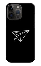 Paper Plane White iPhone 14 Pro Max Hard Case Back Cover by Casekaro