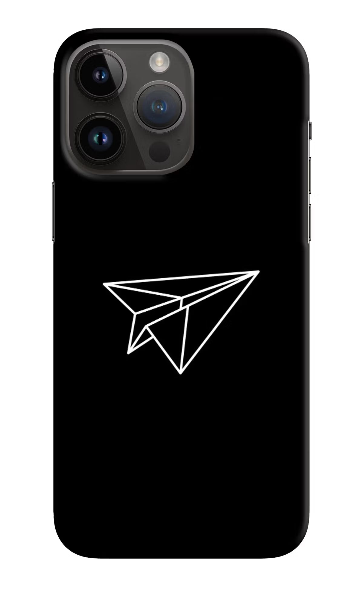 Paper Plane White iPhone 14 Pro Max Hard Case Back Cover by Casekaro