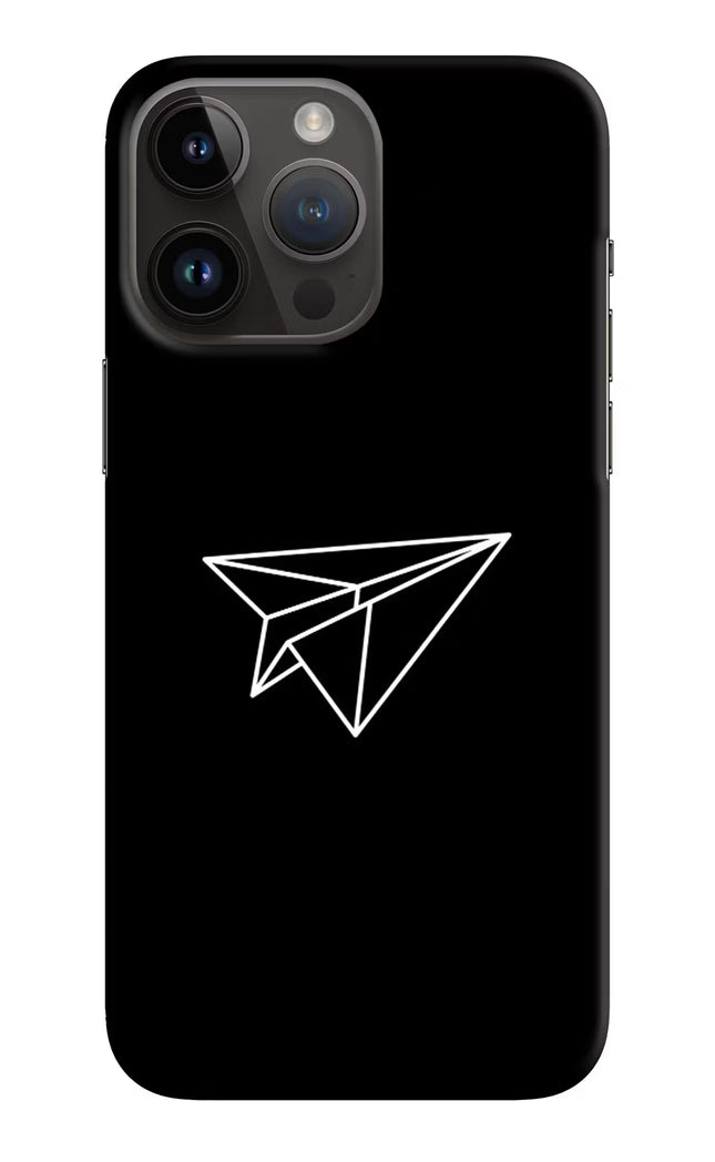 Paper Plane White iPhone 14 Pro Max Hard Case Back Cover by Casekaro