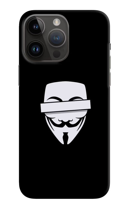 Anonymous Face iPhone 14 Pro Max Hard Case Back Cover by Casekaro