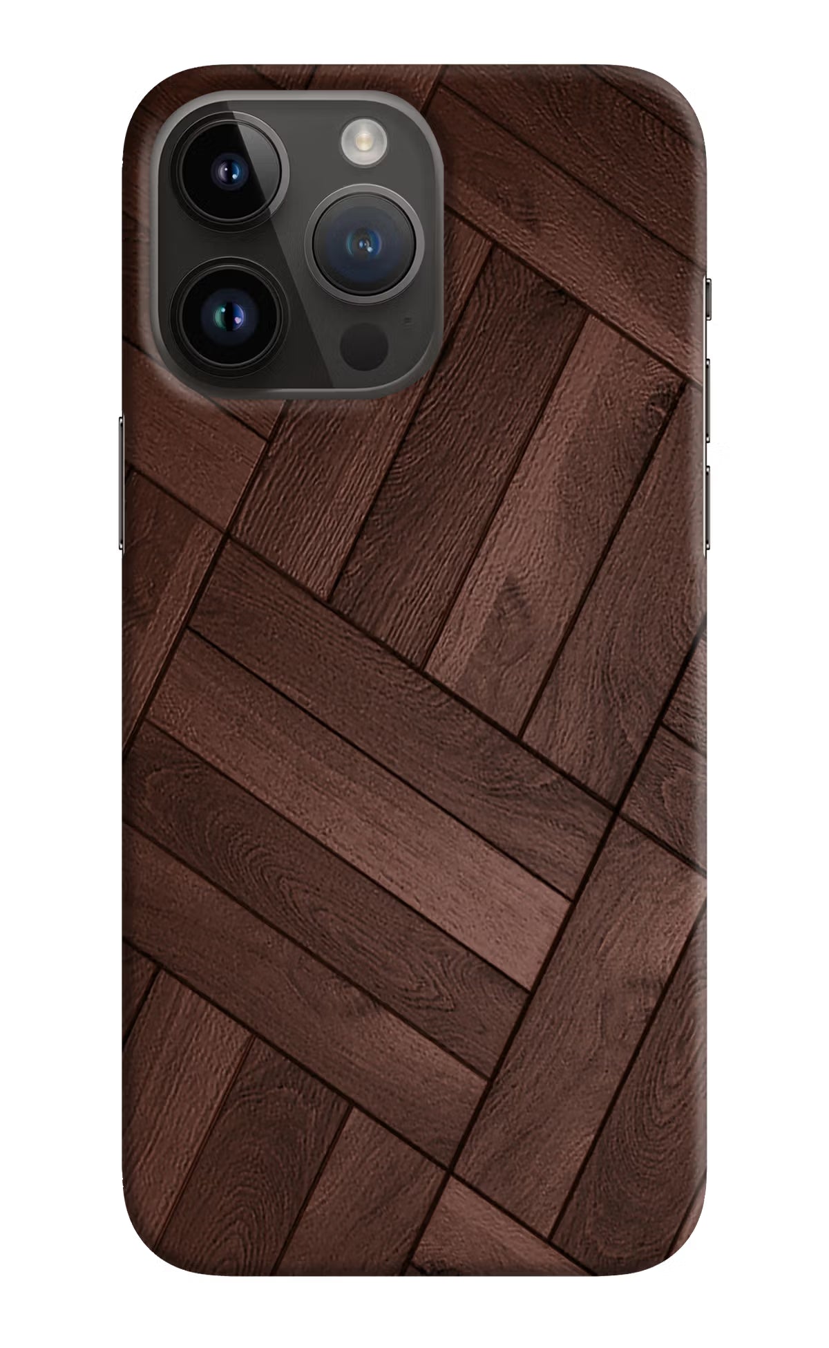 Wooden Texture Design iPhone 14 Pro Max Hard Case Back Cover by Casekaro