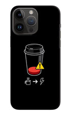 Coffee iPhone 14 Pro Max Hard Case Back Cover by Casekaro