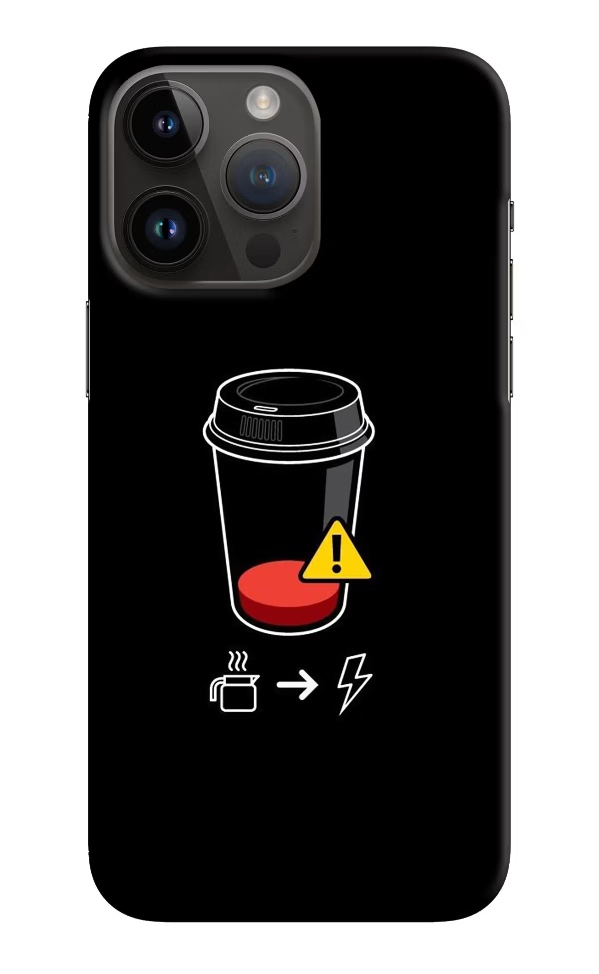 Coffee iPhone 14 Pro Max Hard Case Back Cover by Casekaro