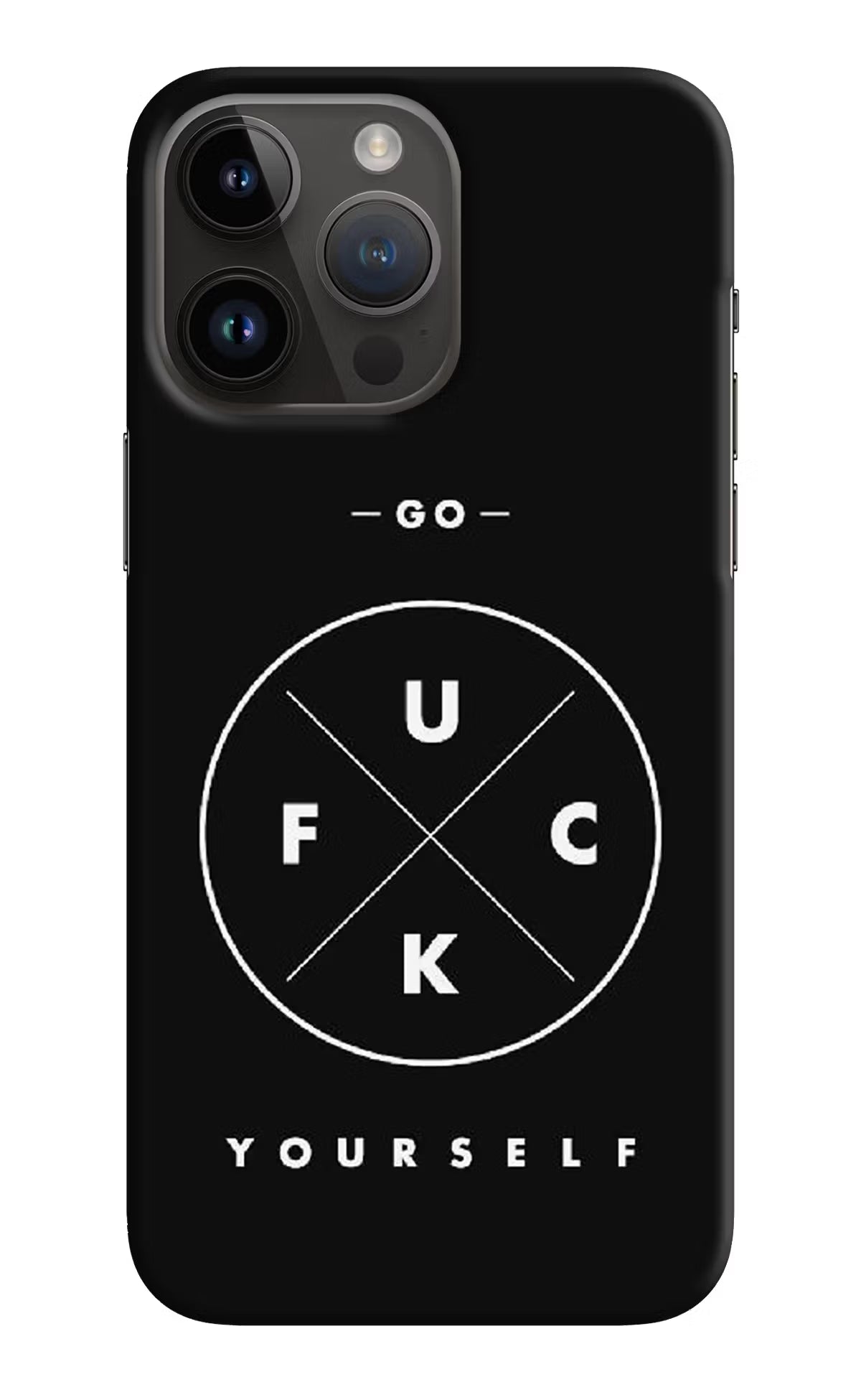 Go Fuck Yourself iPhone 14 Pro Max Hard Case Back Cover by Casekaro