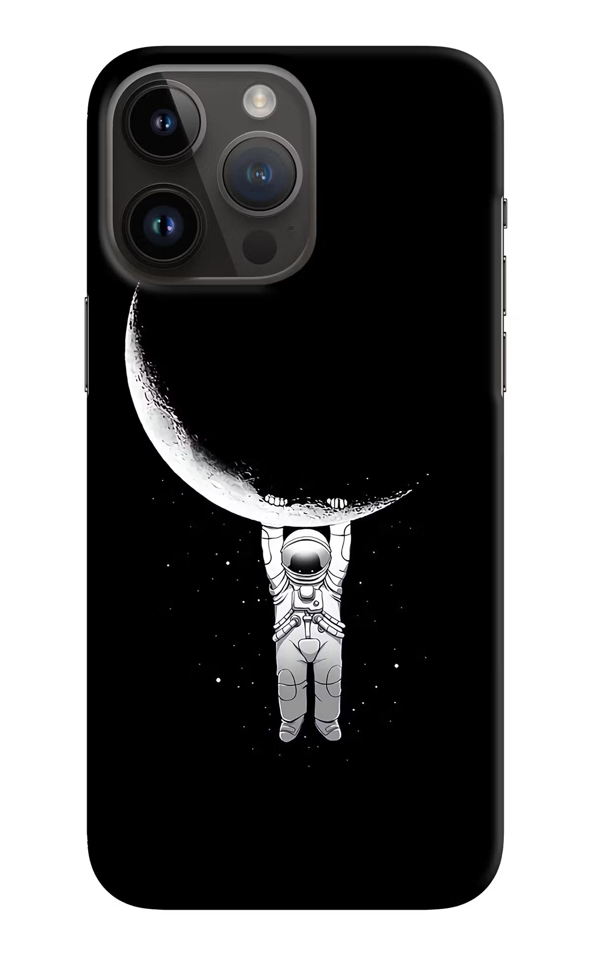 Moon Space iPhone 14 Pro Max Hard Case Back Cover by Casekaro