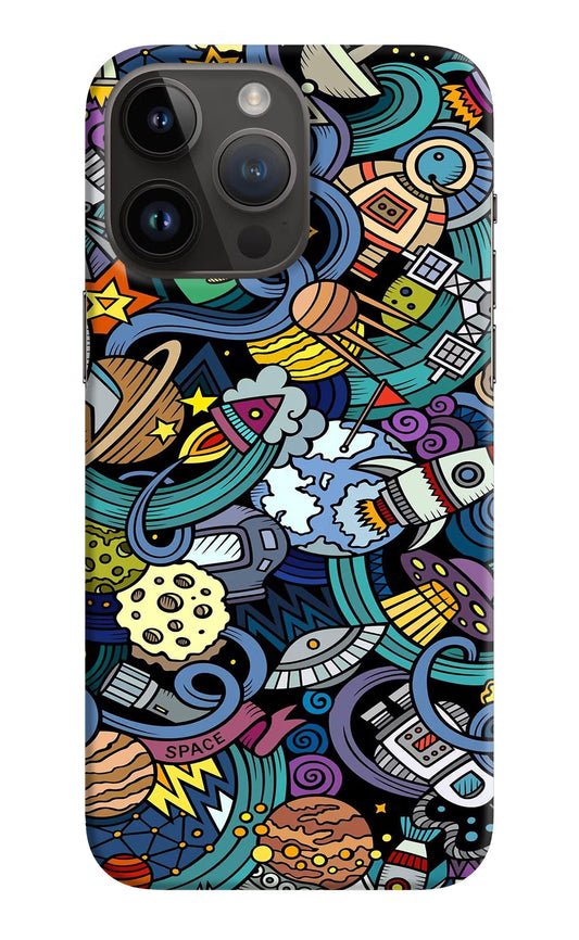 Space Abstract iPhone 14 Pro Max Hard Case Back Cover by Casekaro