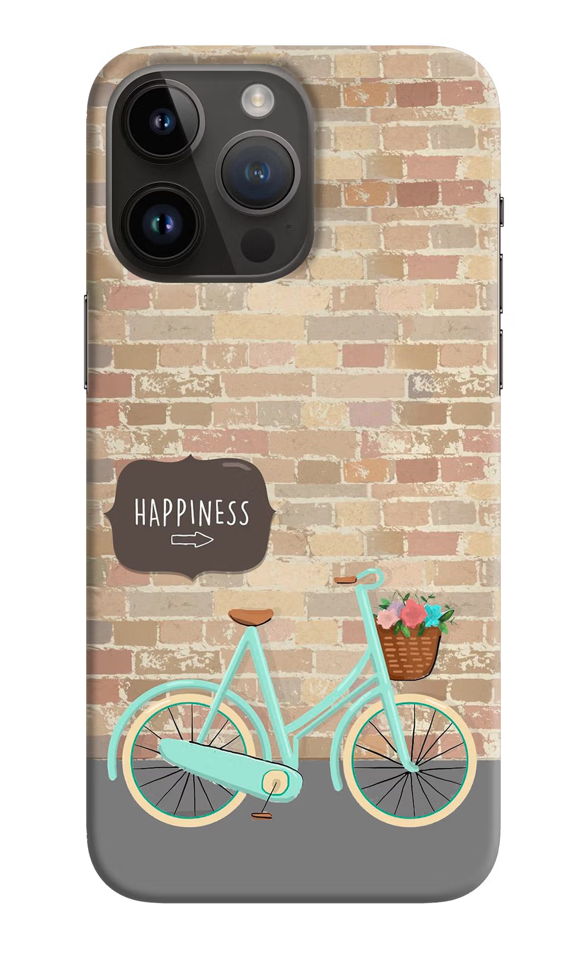 Happiness Artwork iPhone 14 Pro Max Hard Case Back Cover by Casekaro