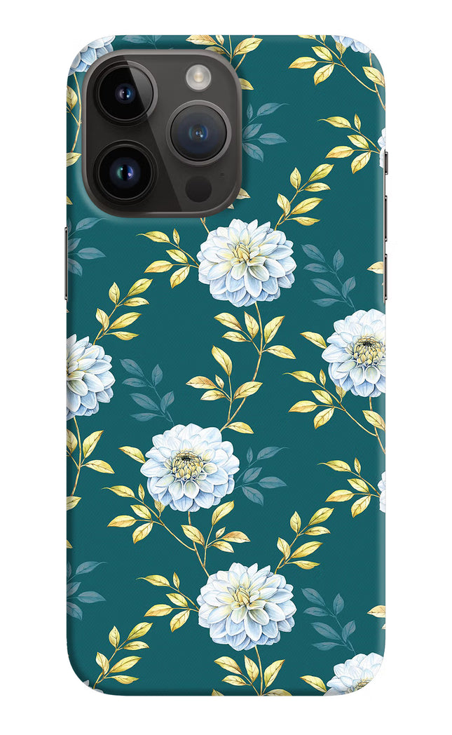 Flowers iPhone 14 Pro Max Hard Case Back Cover by Casekaro