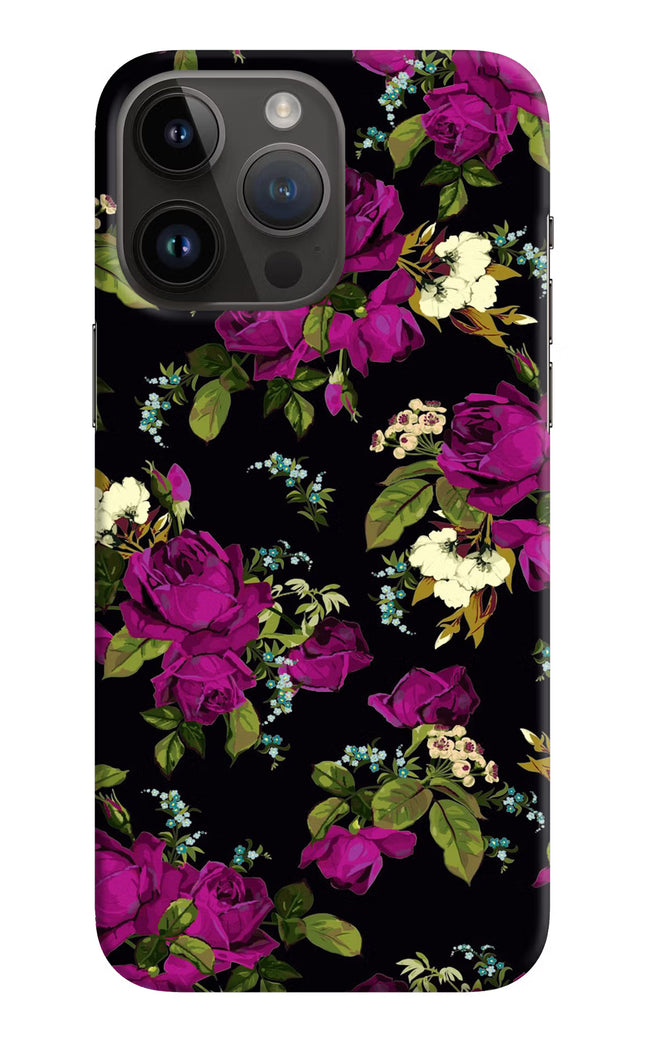 Flowers iPhone 14 Pro Max Hard Case Back Cover by Casekaro