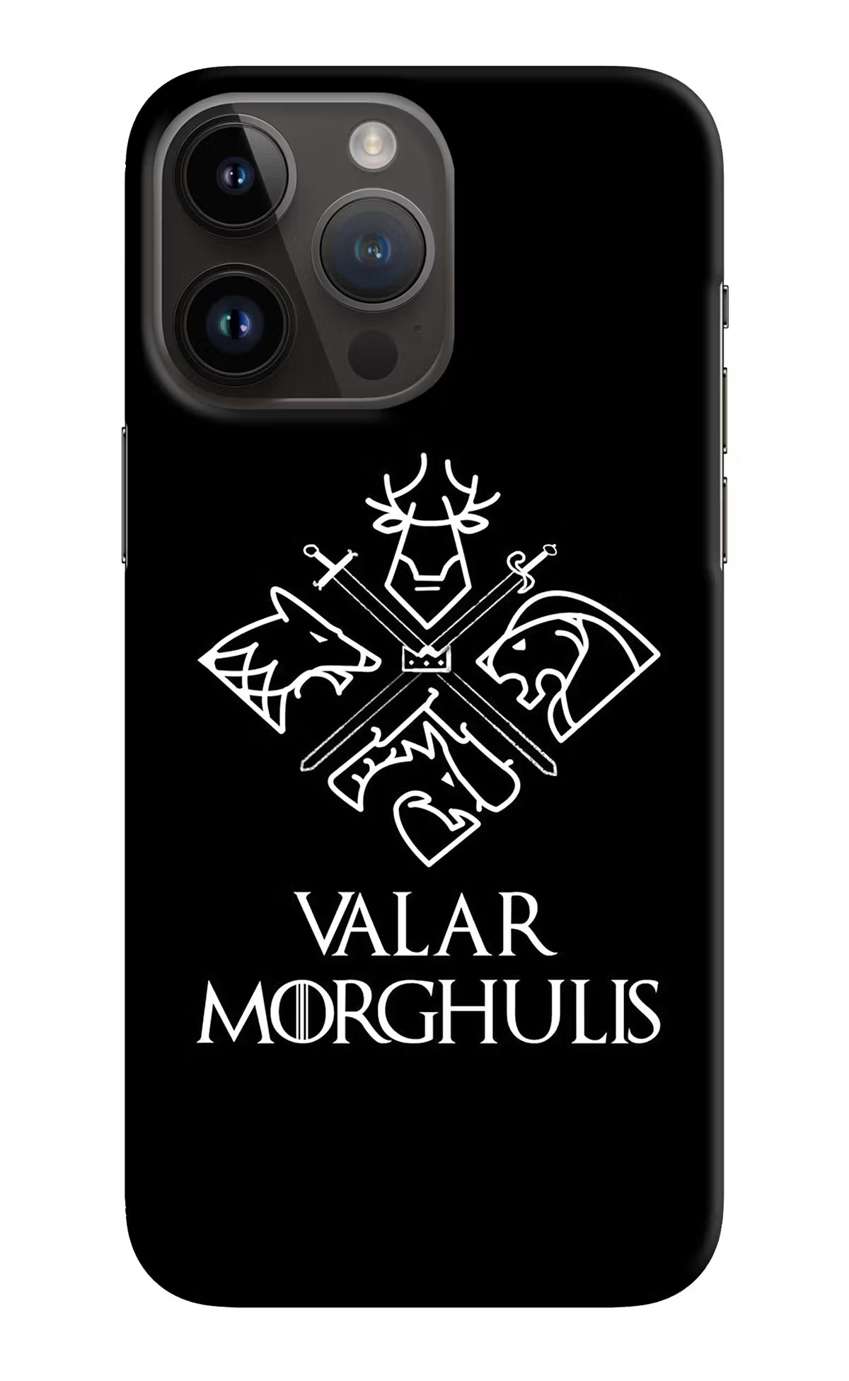 Valar Morghulis | Game Of Thrones iPhone 14 Pro Max Hard Case Back Cover by Casekaro