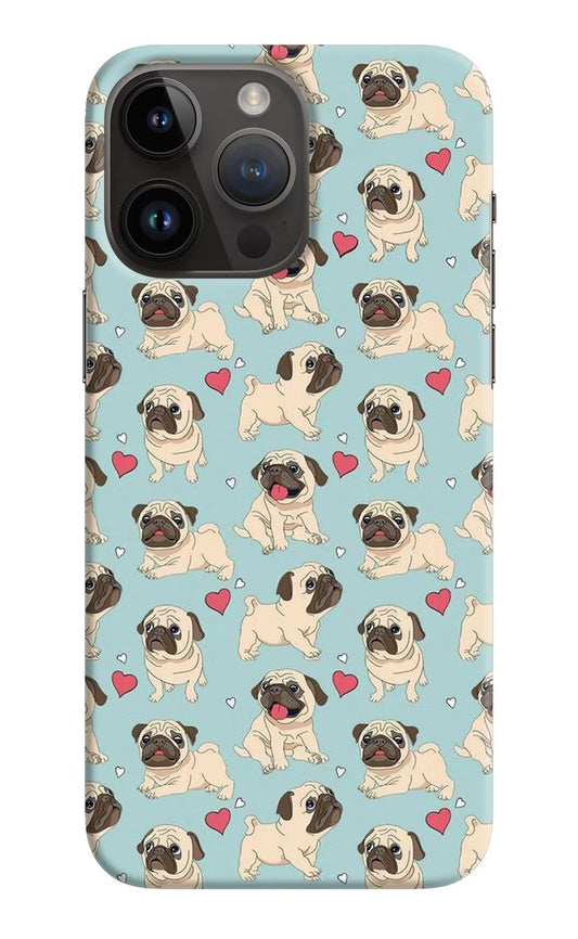 Pug Dog iPhone 14 Pro Max Hard Case Back Cover by Casekaro