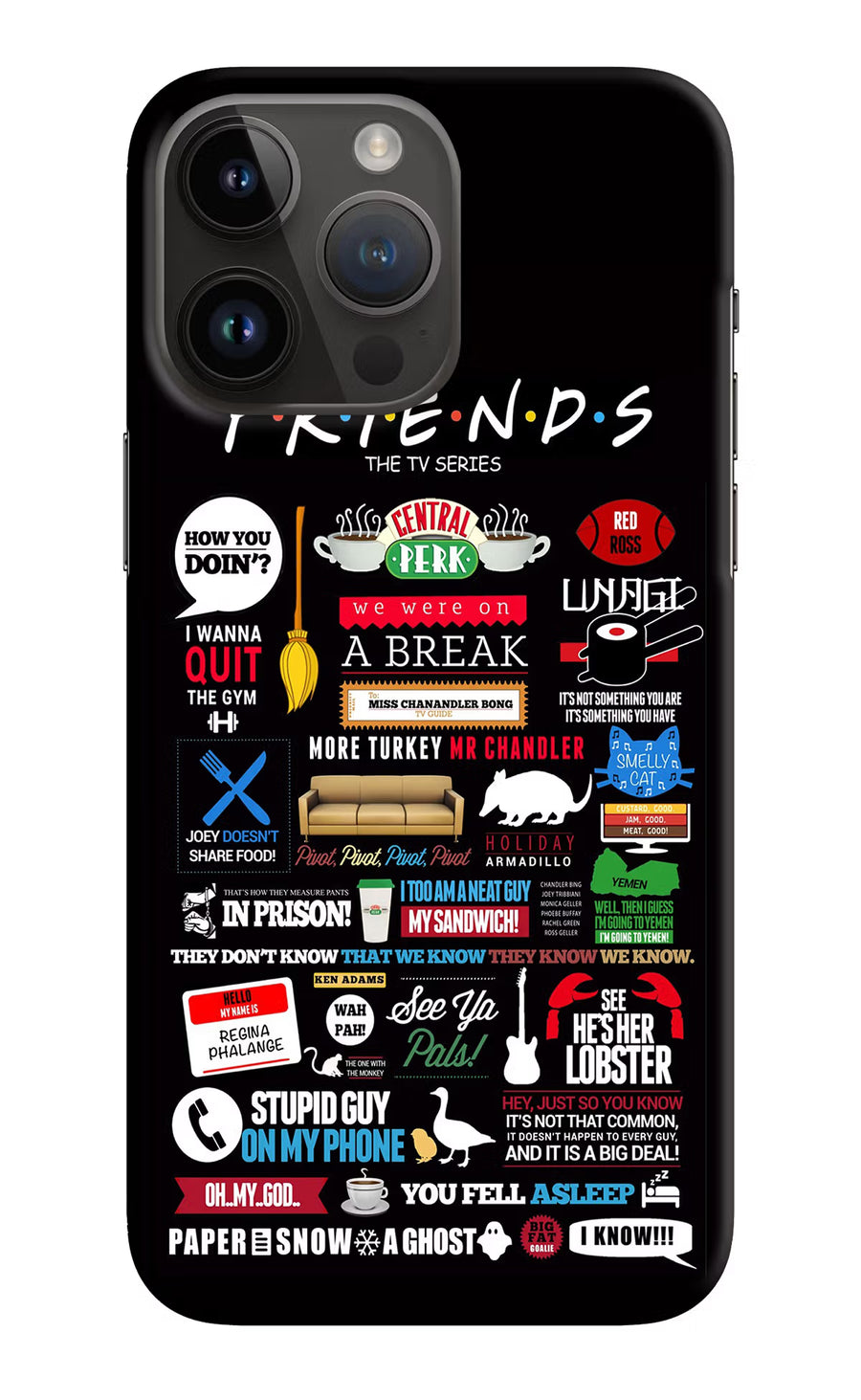 FRIENDS iPhone 14 Pro Max Back Cover, Hard case