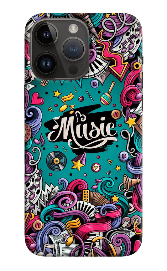 Music Graffiti iPhone 14 Pro Max Hard Case Back Cover by Casekaro