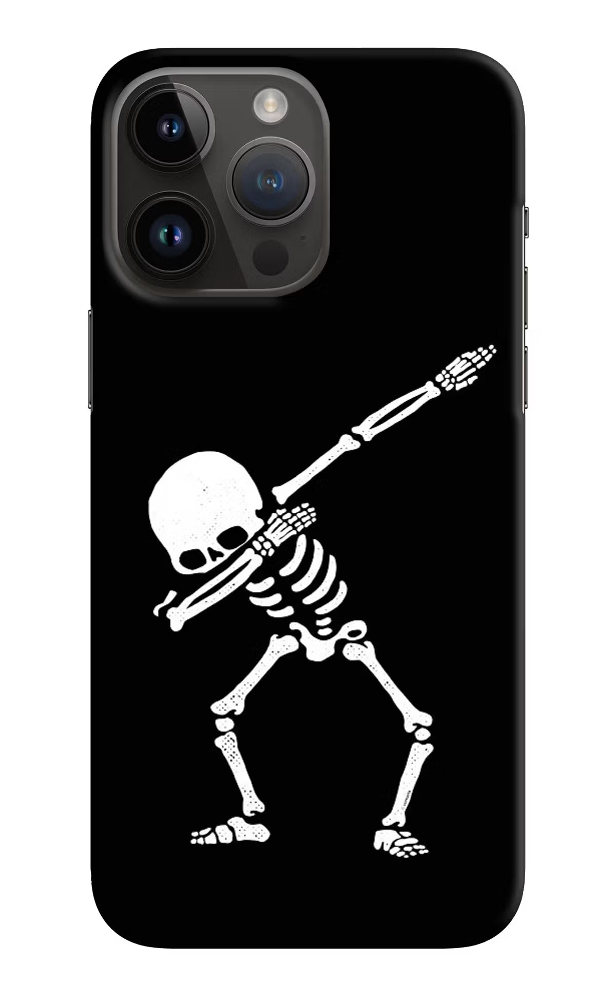 Dabbing Skeleton Art iPhone 14 Pro Max Hard Case Back Cover by Casekaro