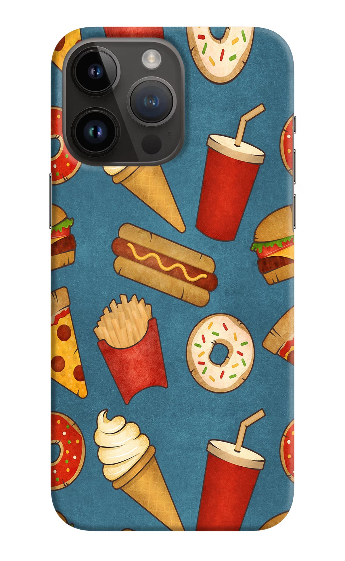 Foodie iPhone 14 Pro Max Hard Case Back Cover by Casekaro