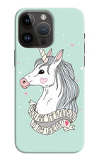Unicorn Wallpaper iPhone 14 Pro Max Hard Case Back Cover by Casekaro