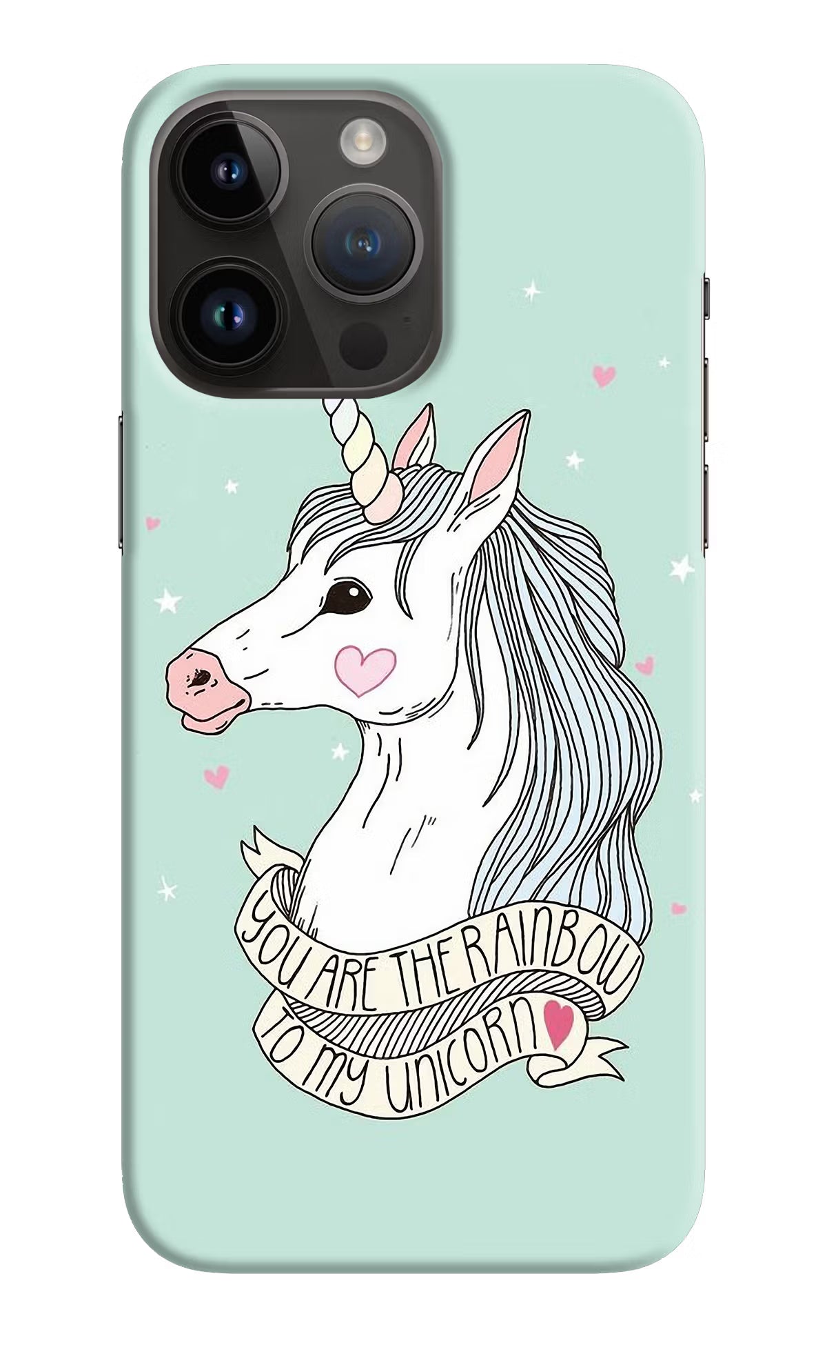 Unicorn Wallpaper iPhone 14 Pro Max Hard Case Back Cover by Casekaro