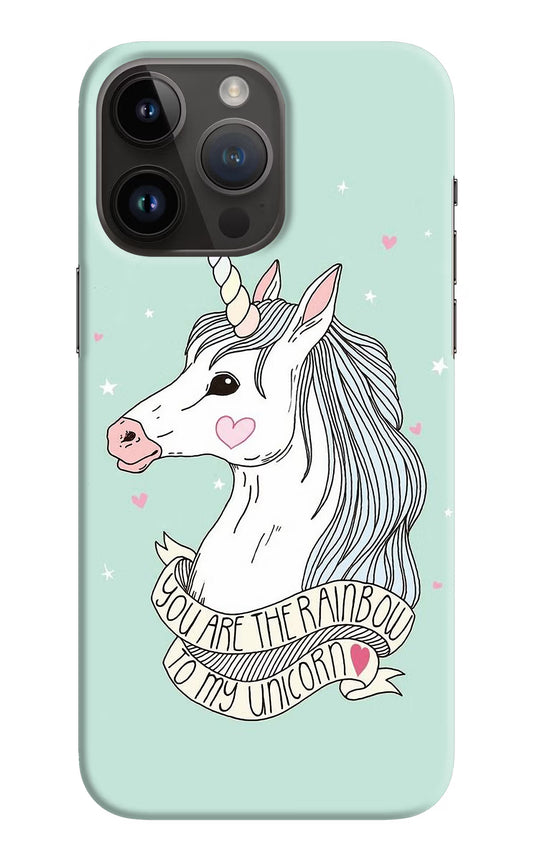 Unicorn Wallpaper iPhone 14 Pro Max Hard Case Back Cover by Casekaro