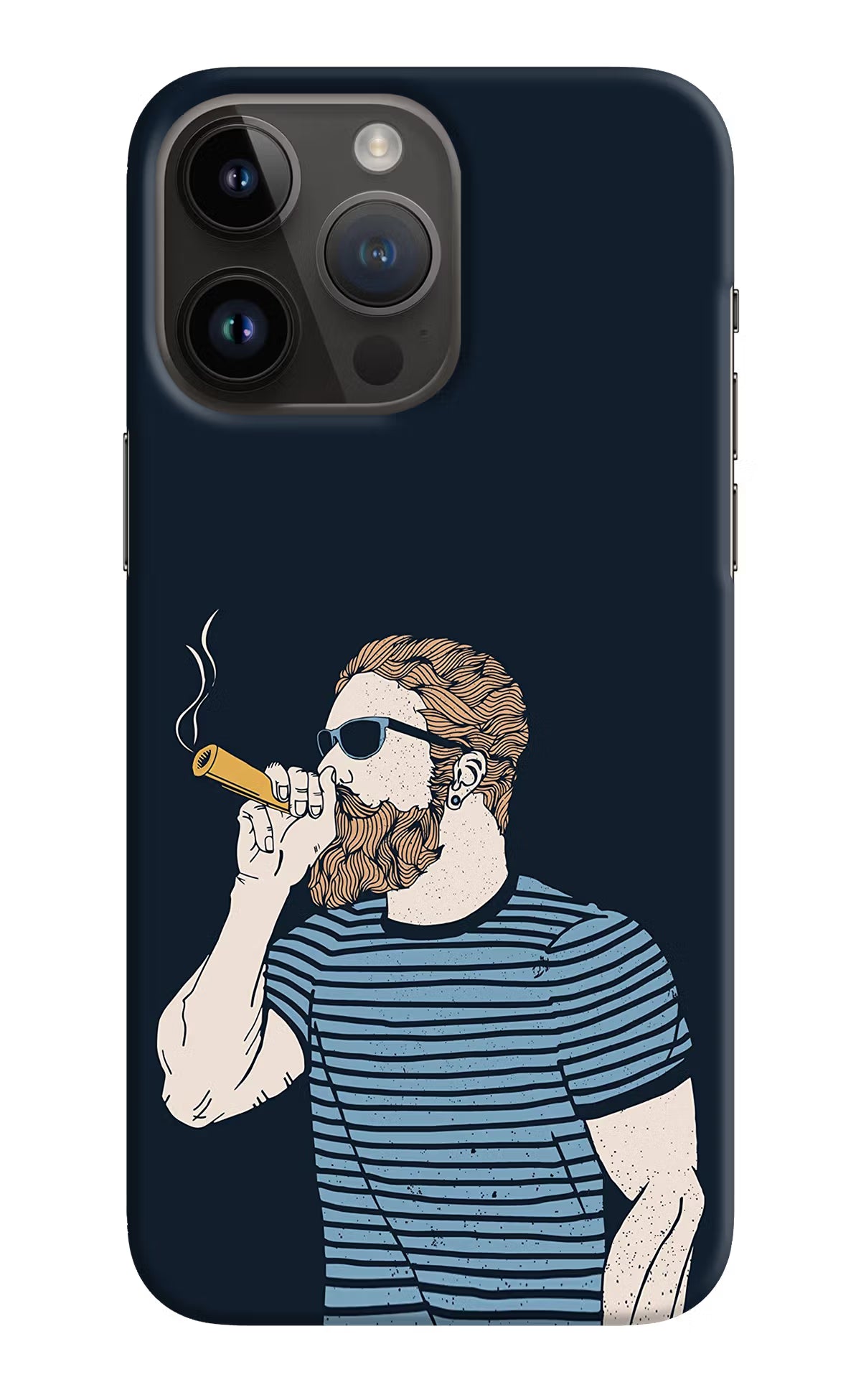 Smoking iPhone 14 Pro Max Hard Case Back Cover by Casekaro
