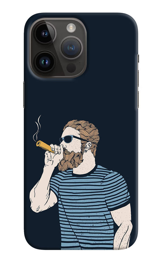 Smoking iPhone 14 Pro Max Hard Case Back Cover by Casekaro