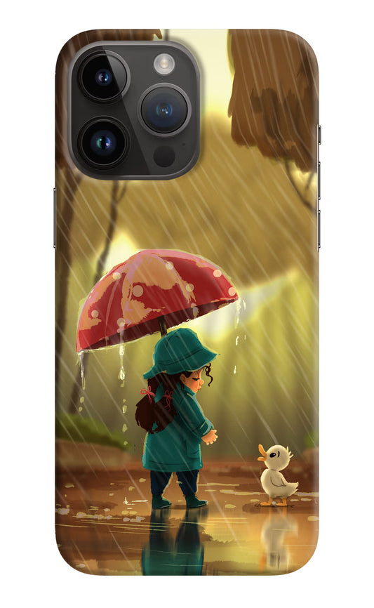Rainy Day iPhone 14 Pro Max Hard Case Back Cover by Casekaro
