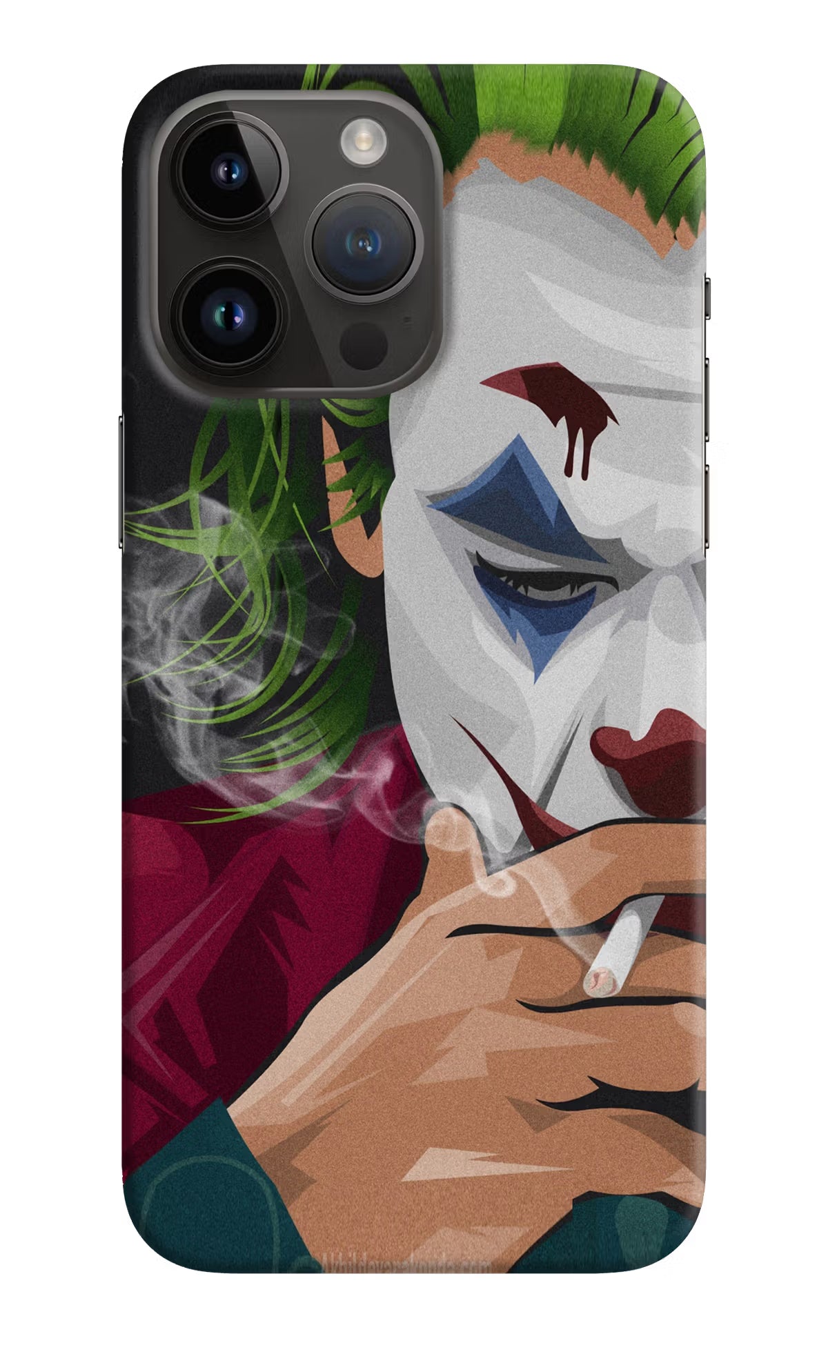 Joker Smoking iPhone 14 Pro Max Hard Case Back Cover by Casekaro