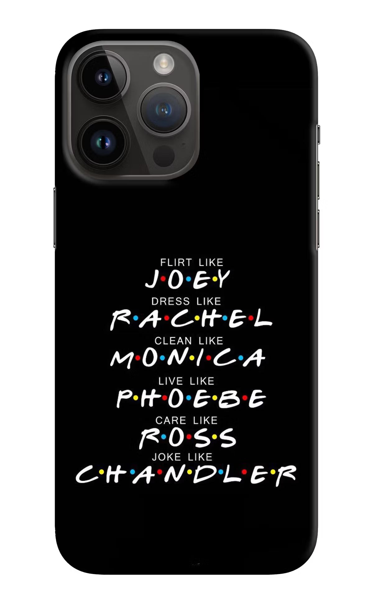 FRIENDS Character iPhone 14 Pro Max Hard Case Back Cover by Casekaro