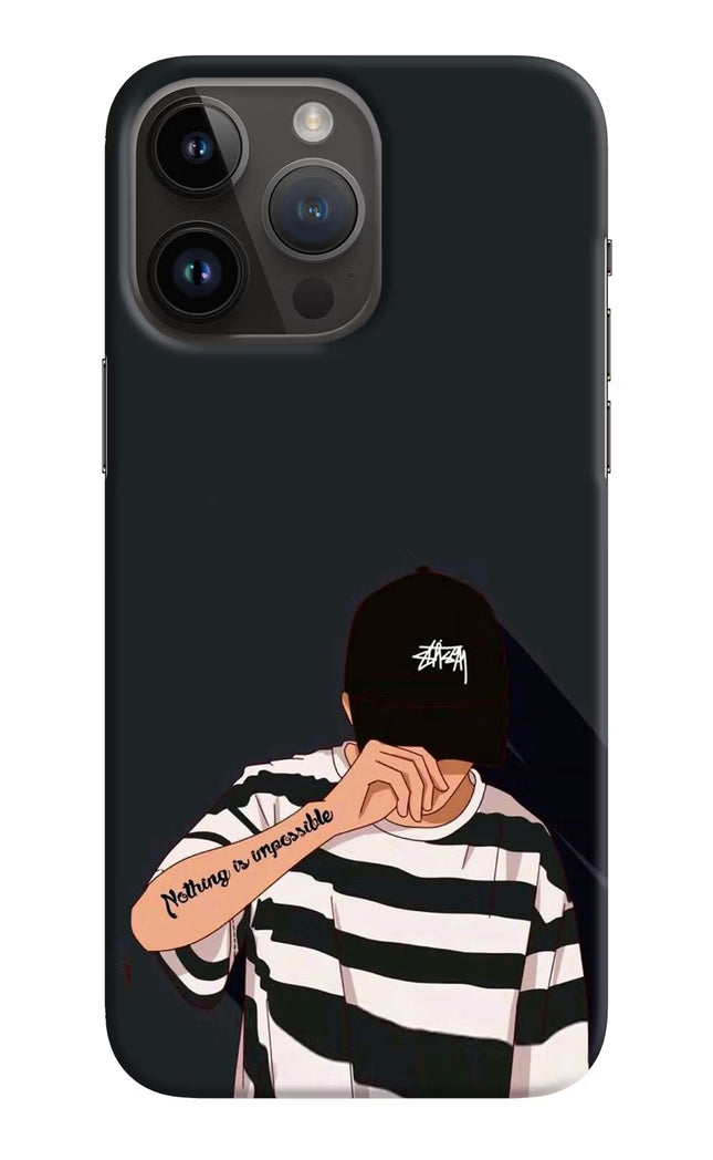 Aesthetic Boy iPhone 14 Pro Max Hard Case Back Cover by Casekaro