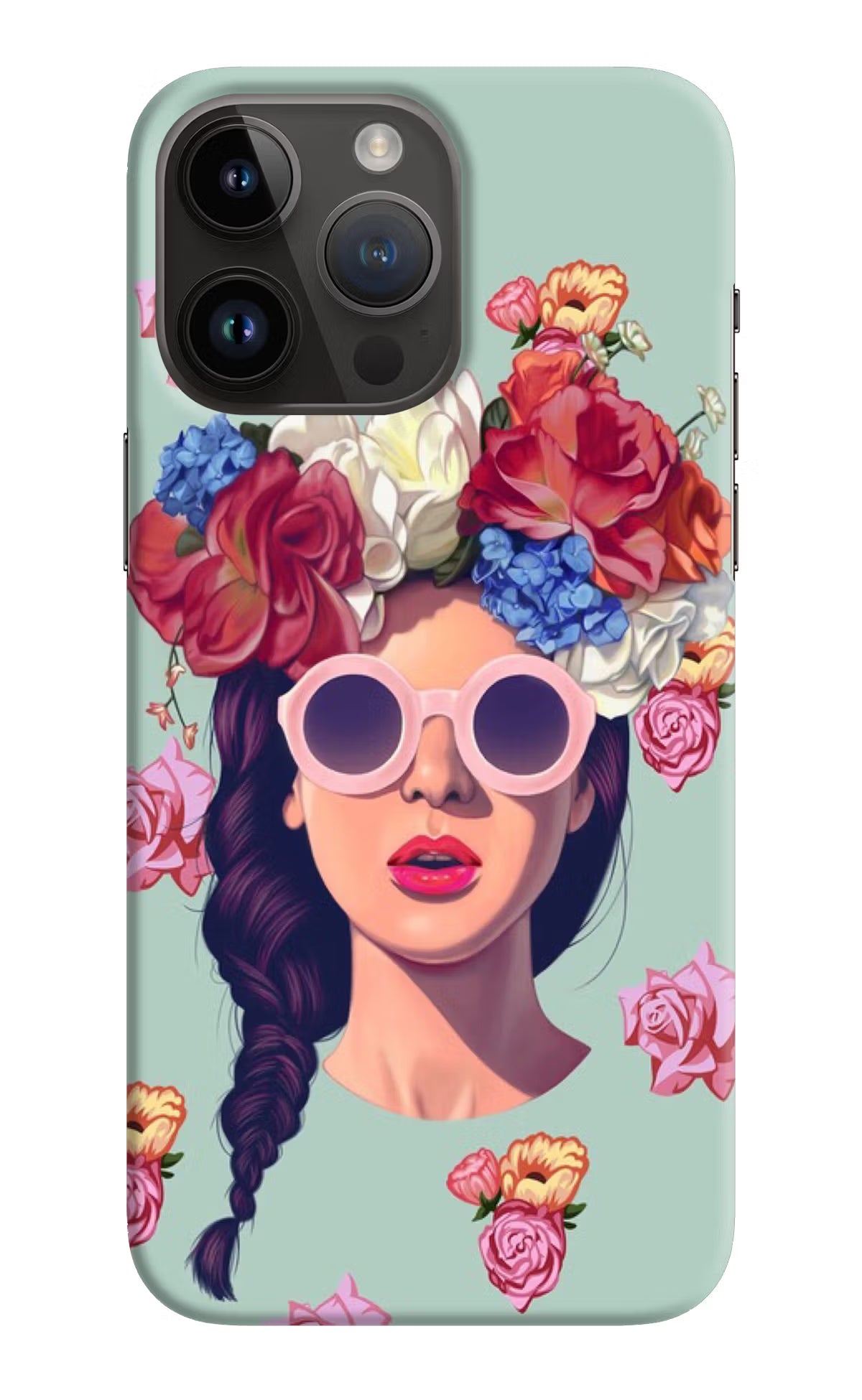 Pretty Girl iPhone 14 Pro Max Hard Case Back Cover by Casekaro