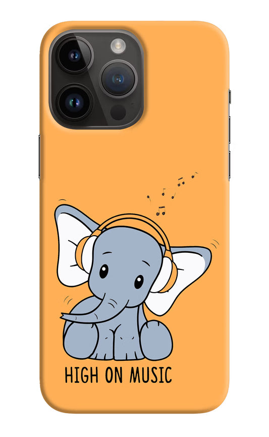 High On Music iPhone 14 Pro Max Hard Case Back Cover by Casekaro