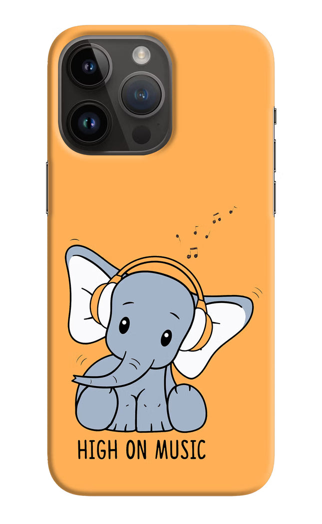High On Music iPhone 14 Pro Max Hard Case Back Cover by Casekaro