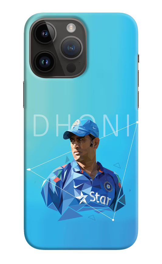 Dhoni Artwork iPhone 14 Pro Max Hard Case Back Cover by Casekaro