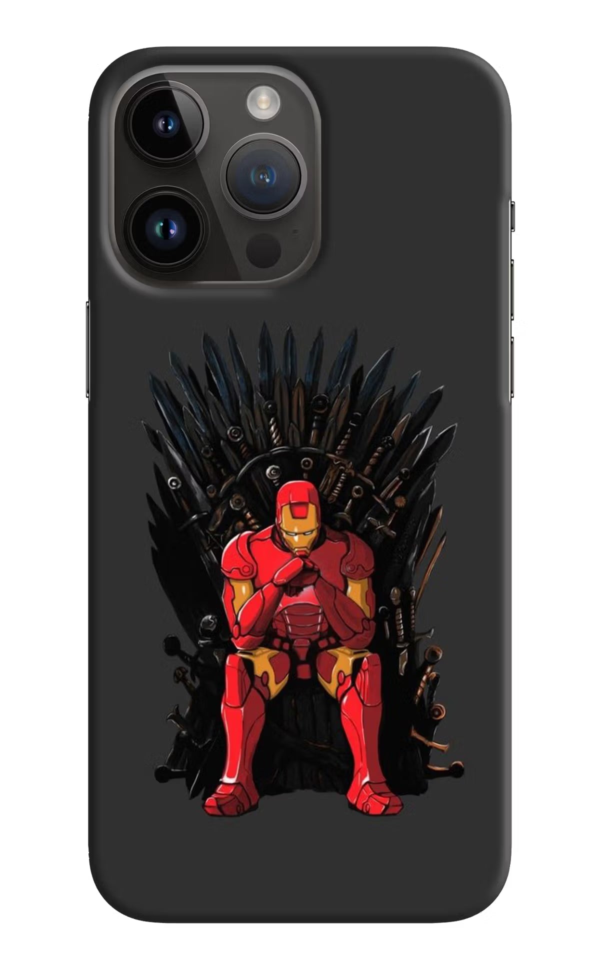 Ironman Throne iPhone 14 Pro Max Hard Case Back Cover by Casekaro