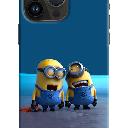 Minion Laughing iPhone 14 Pro Max Hard Case Back Cover by Casekaro