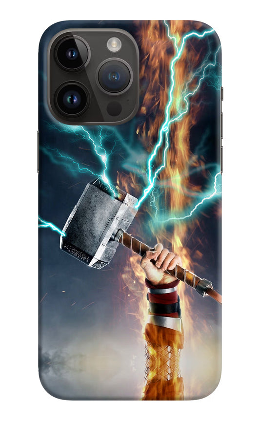 Thor Hammer Mjolnir iPhone 14 Pro Max Hard Case Back Cover by Casekaro