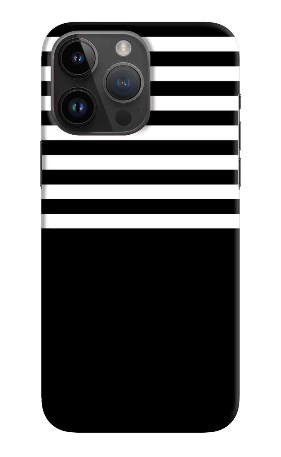 Black and White Print iPhone 14 Pro Max Back Cover, Hard case