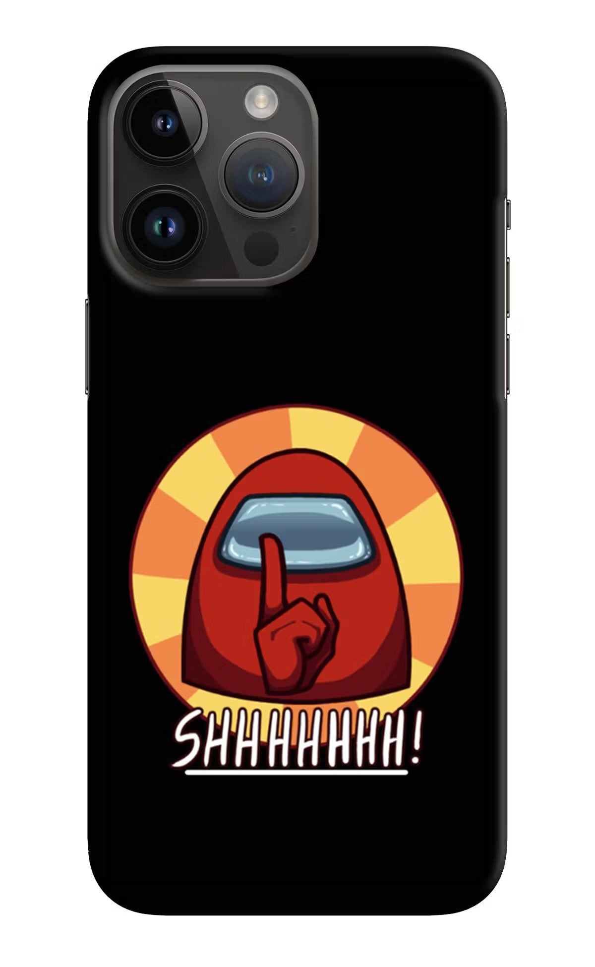 Among Us Shhh! iPhone 14 Pro Max Hard Case Back Cover by Casekaro