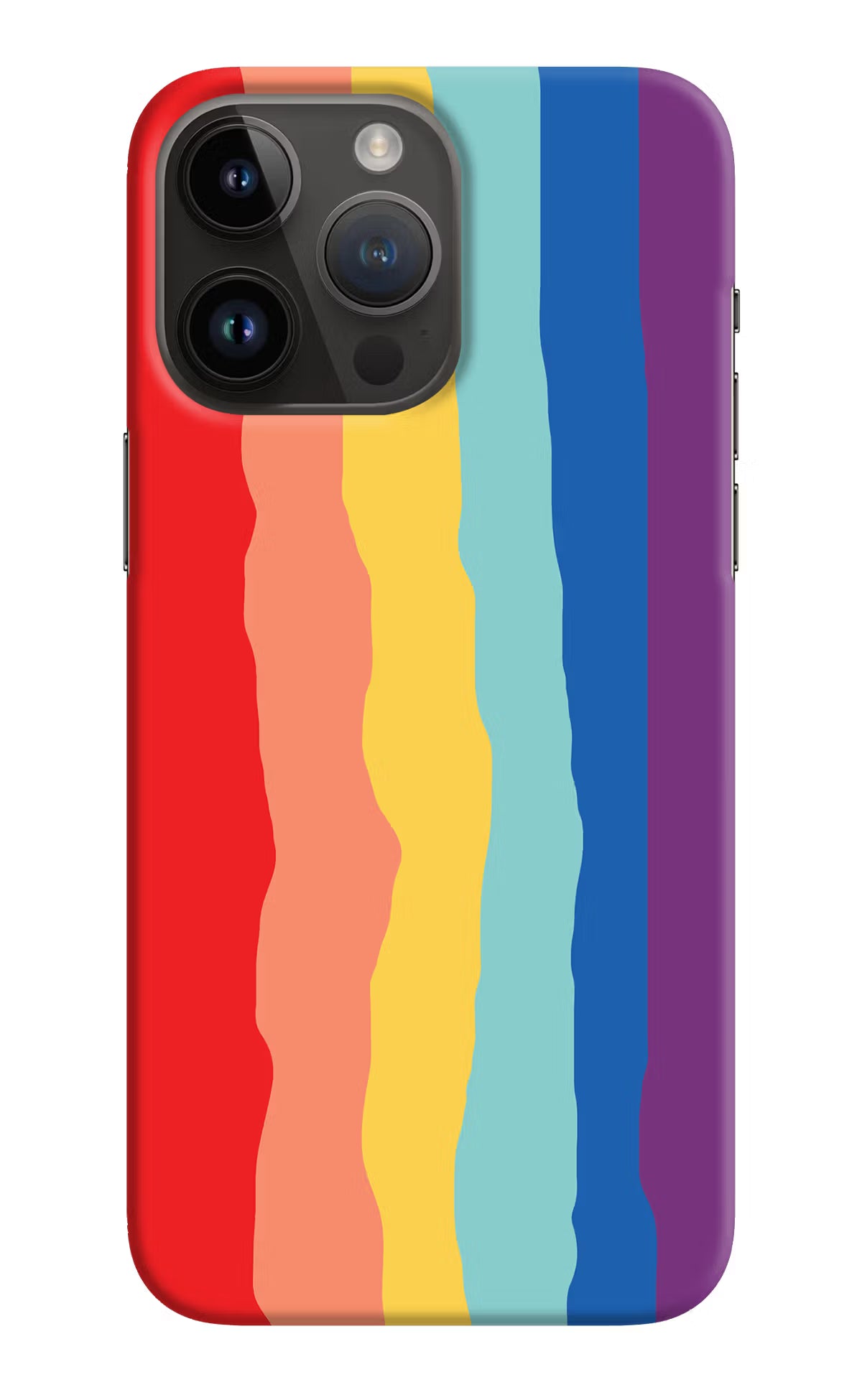 Rainbow iPhone 14 Pro Max Hard Case Back Cover by Casekaro