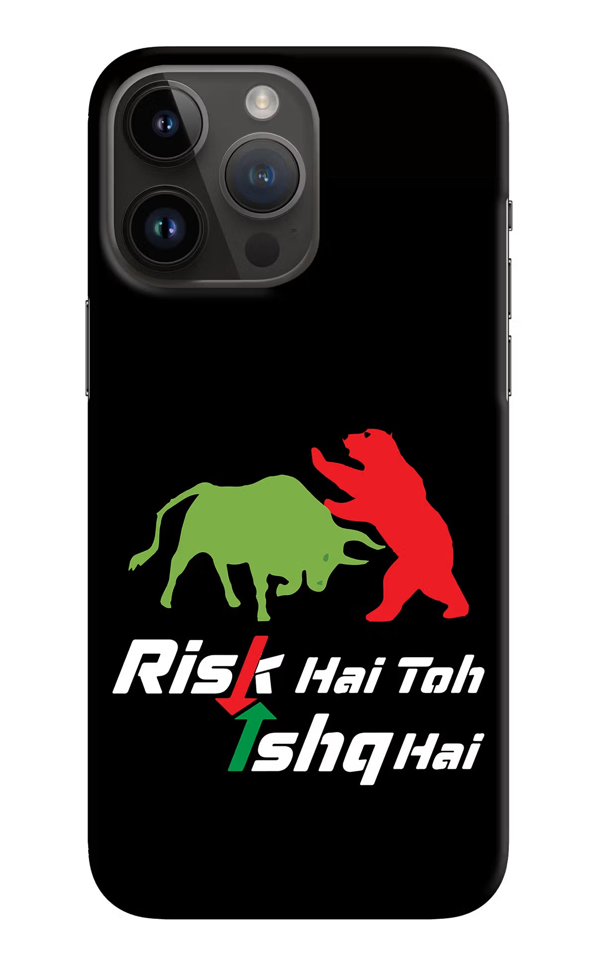 Risk Hai Toh Ishq Hai iPhone 14 Pro Max Hard Case Back Cover by Casekaro