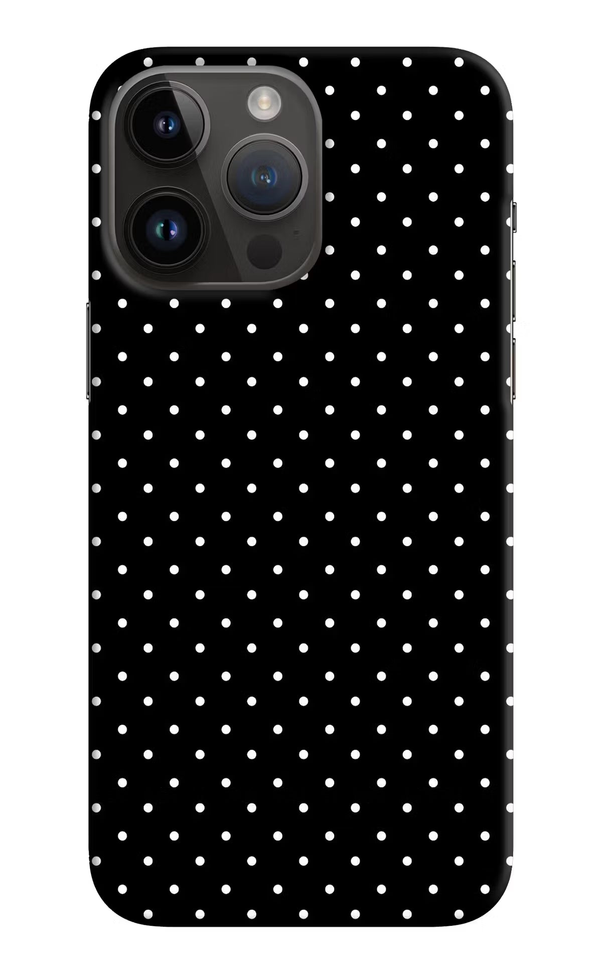 White Dots iPhone 14 Pro Max Hard Case Back Cover by Casekaro