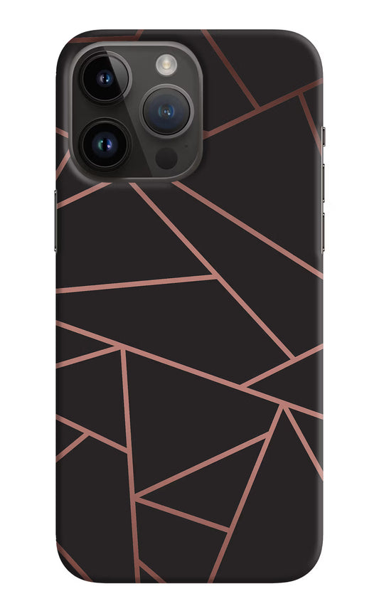 Geometric Pattern iPhone 14 Pro Max Hard Case Back Cover by Casekaro