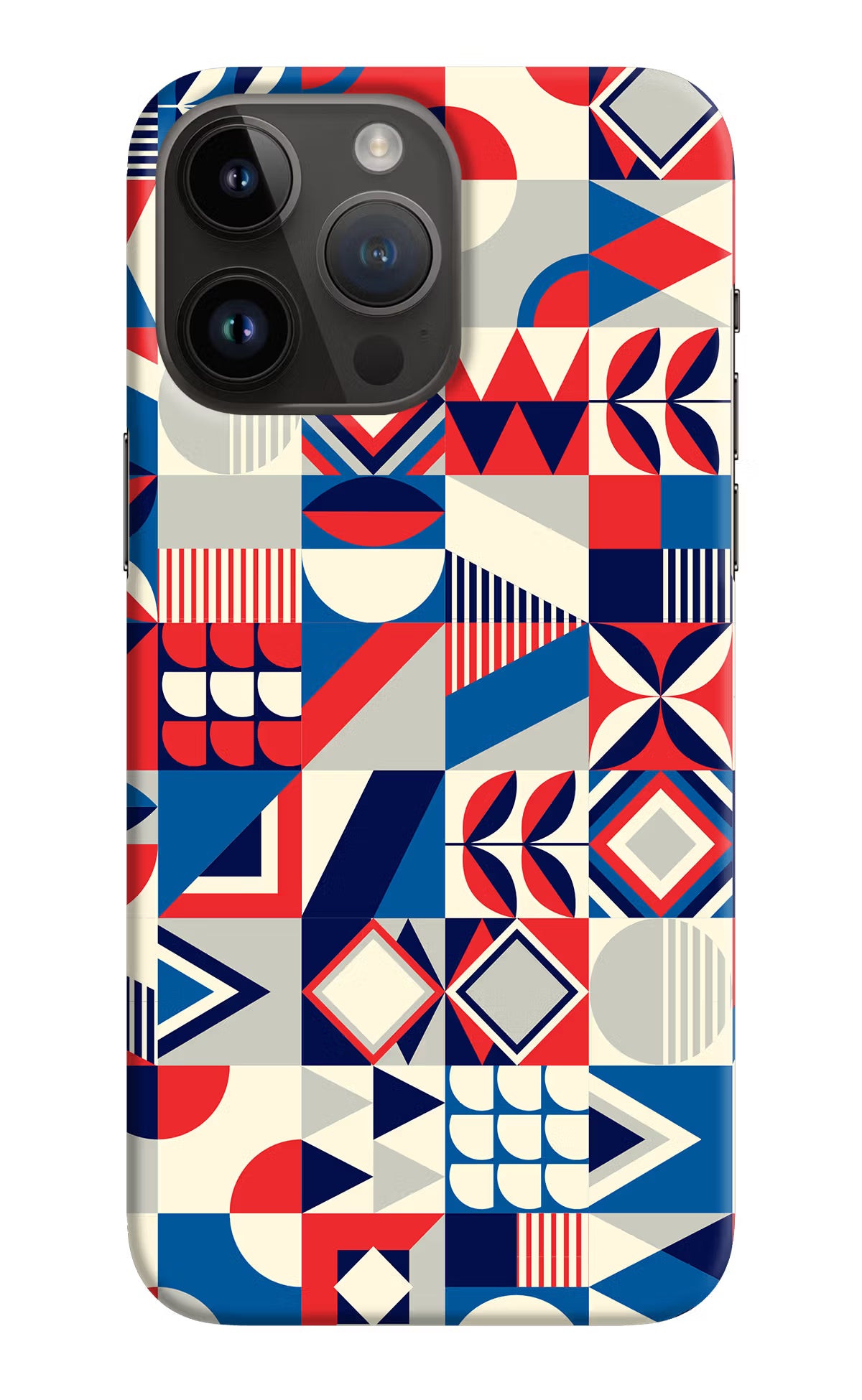 Colorful Pattern iPhone 14 Pro Max Hard Case Back Cover by Casekaro