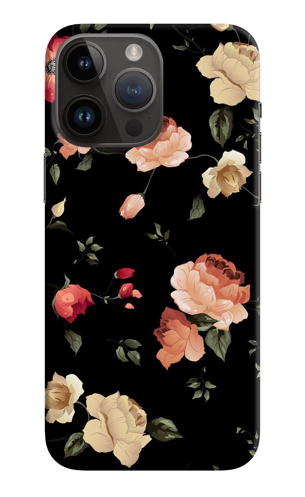 Flowers iPhone 14 Pro Max Hard Case Back Cover by Casekaro