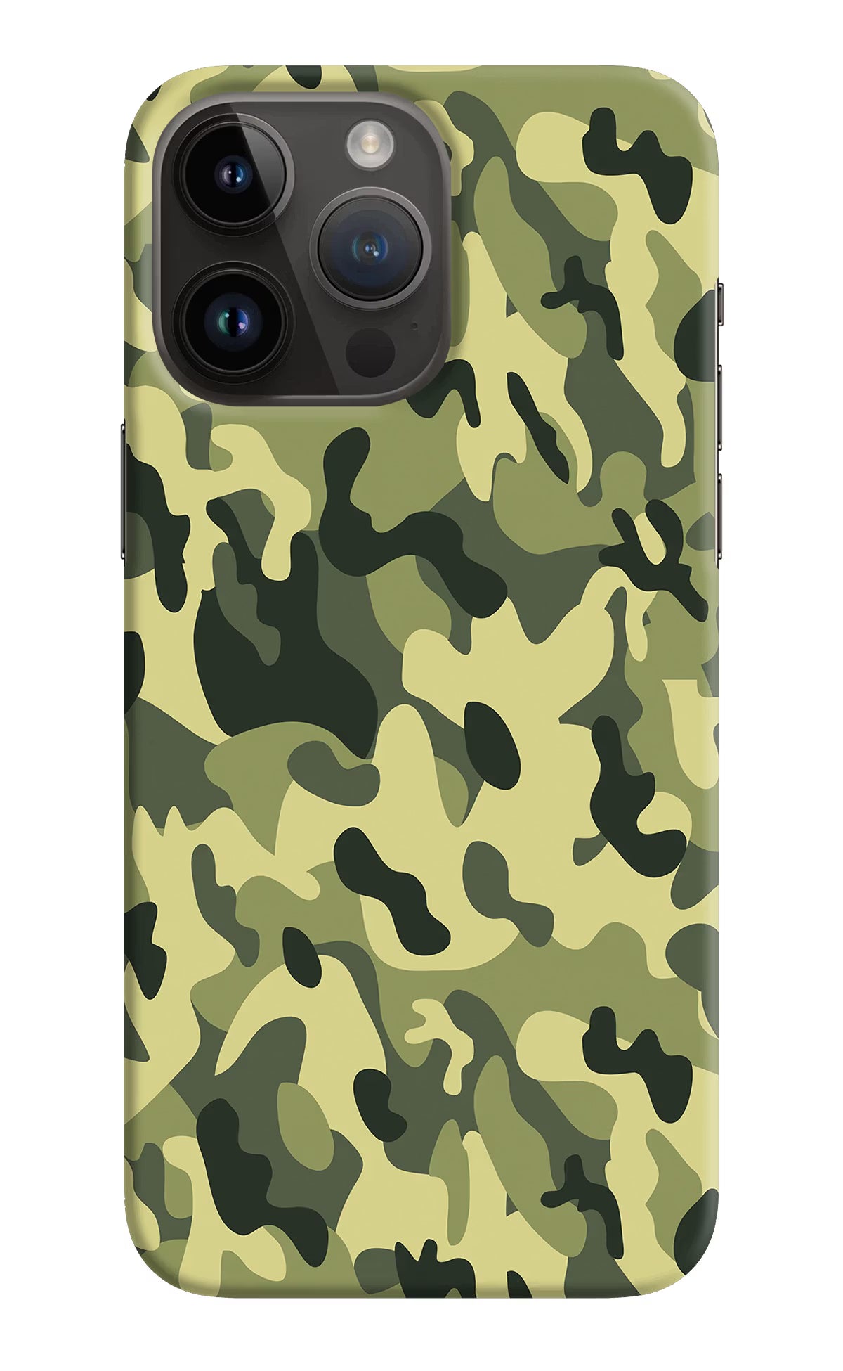 Camouflage iPhone 14 Pro Max Hard Case Back Cover by Casekaro