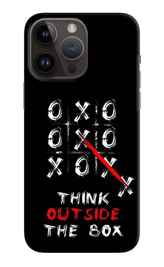 Think out of the BOX iPhone 14 Pro Max Hard Case Back Cover by Casekaro