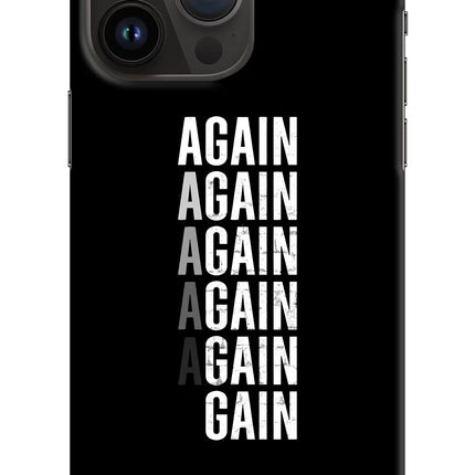 Again Again Gain iPhone 14 Pro Max Hard Case Back Cover by Casekaro